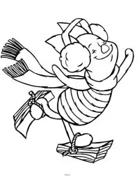 Fisă de colorat cu Winnie the pooh de colorat p136