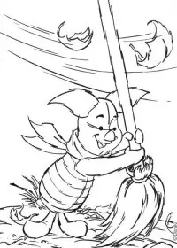 Fisă de colorat cu Winnie the pooh de colorat p138