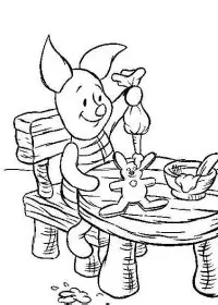 Fisă de colorat cu Winnie the pooh de colorat p149