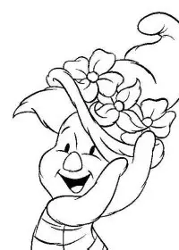 Fisă de colorat cu Winnie the pooh de colorat p151