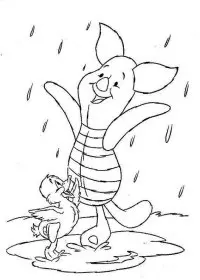 Fisă de colorat cu Winnie the pooh de colorat p152