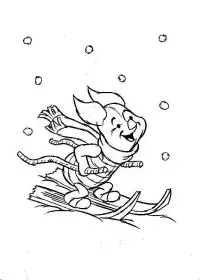 Fisă de colorat cu Winnie the pooh de colorat p154