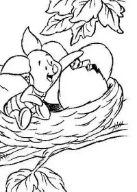 Fisă de colorat cu Winnie the pooh de colorat p156