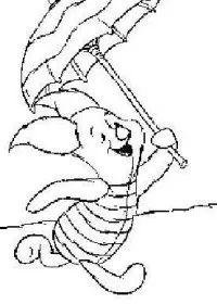 Fisă de colorat cu Winnie the pooh de colorat p157