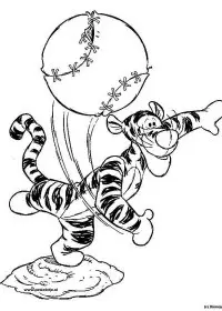 Fisă de colorat cu Winnie the pooh de colorat p16