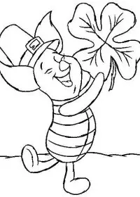 Fisă de colorat cu Winnie the pooh de colorat p162