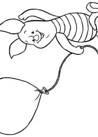 Fisă de colorat cu Winnie the pooh de colorat p163