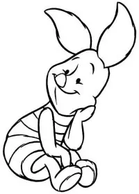 Fisă de colorat cu Winnie the pooh de colorat p164