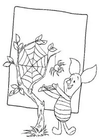 Fisă de colorat cu Winnie the pooh de colorat p167