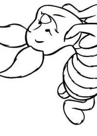 Fisă de colorat cu Winnie the pooh de colorat p175