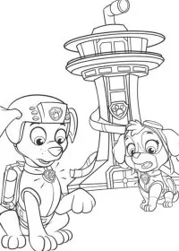 Patrula Cățelușilor de colorat p68