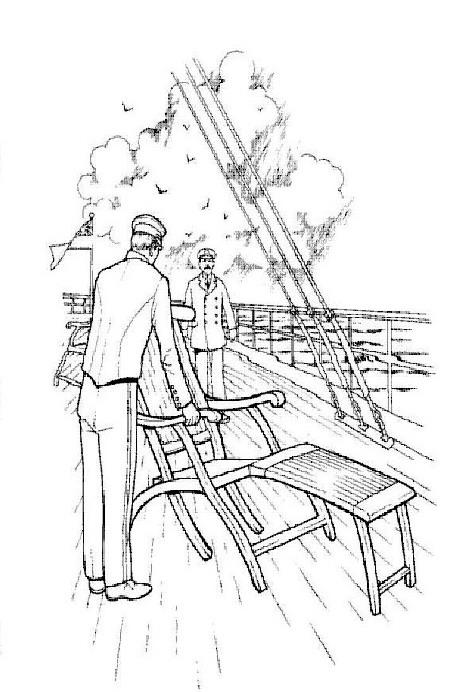 Fisă de colorat cu Titanic de colorat p07