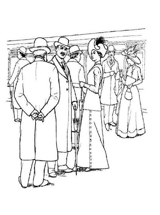 Fisă de colorat cu Titanic de colorat p12