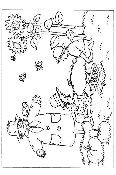 Fisă de colorat cu Toamna de colorat p08