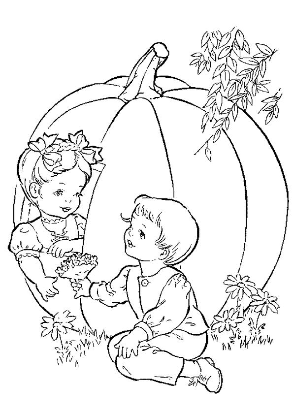 Fisă de colorat cu Toamna de colorat p09