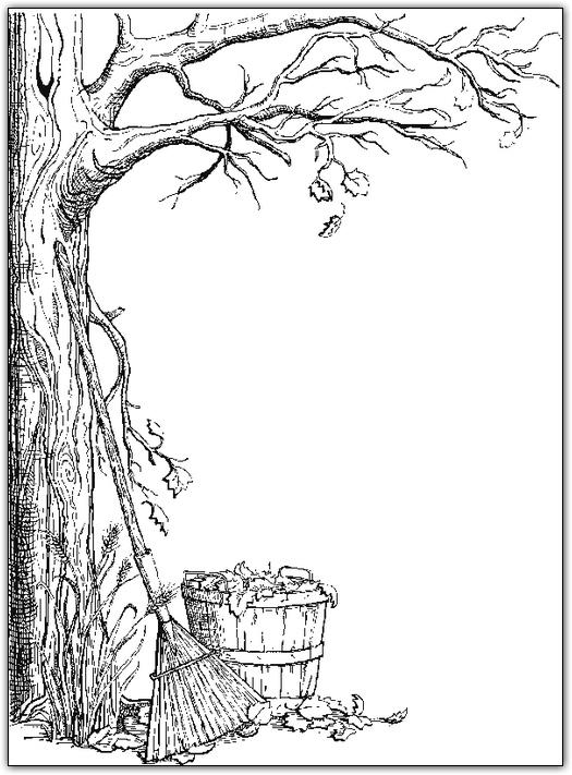 Fisă de colorat cu Toamna de colorat p16