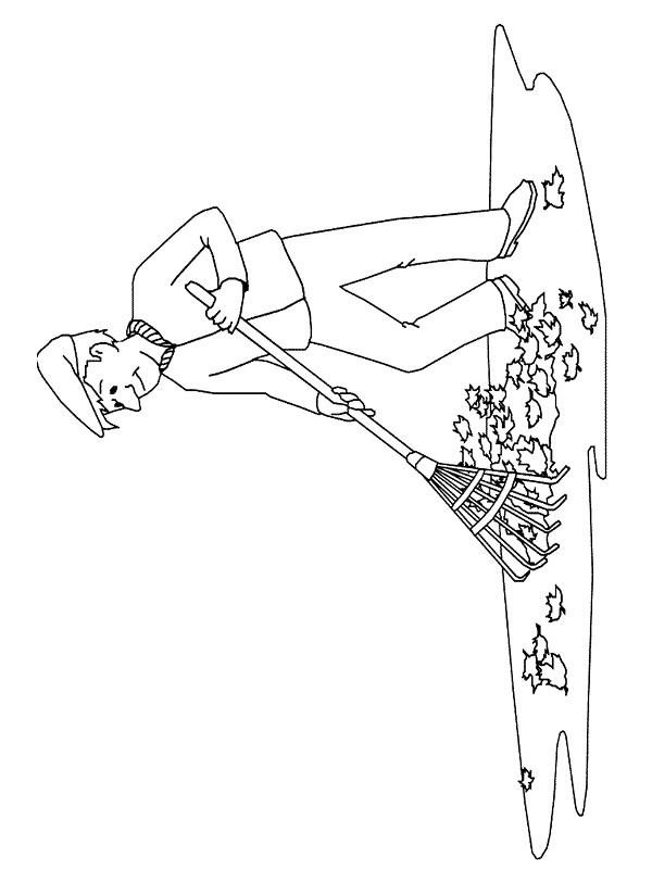 Fisă de colorat cu Toamna de colorat p47