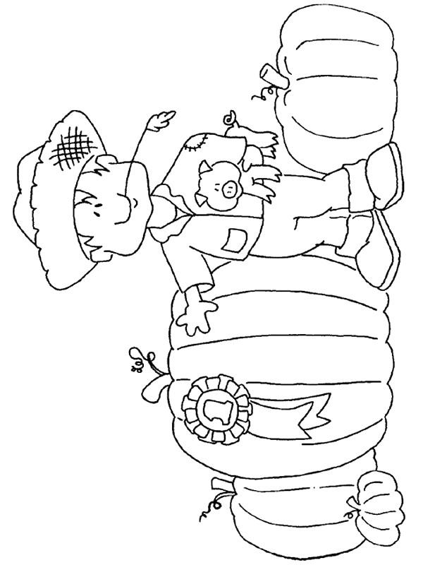 Fisă de colorat cu Toamna de colorat p49