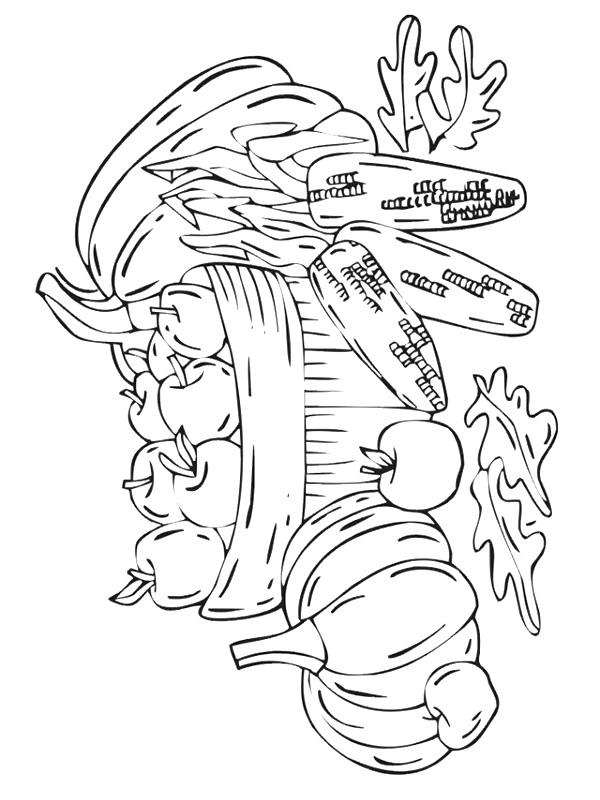 Fisă de colorat cu Toamna de colorat p50