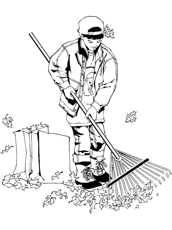 Fisă de colorat cu Toamna de colorat p55