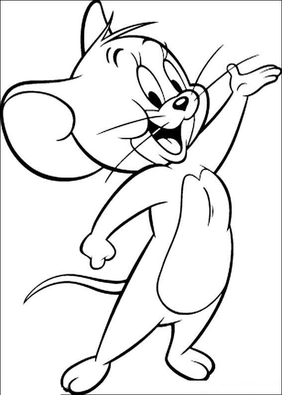 Fisă de colorat cu Tom si jerry de colorat p39