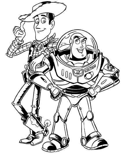 Fisă de colorat cu Toy story de colorat p01