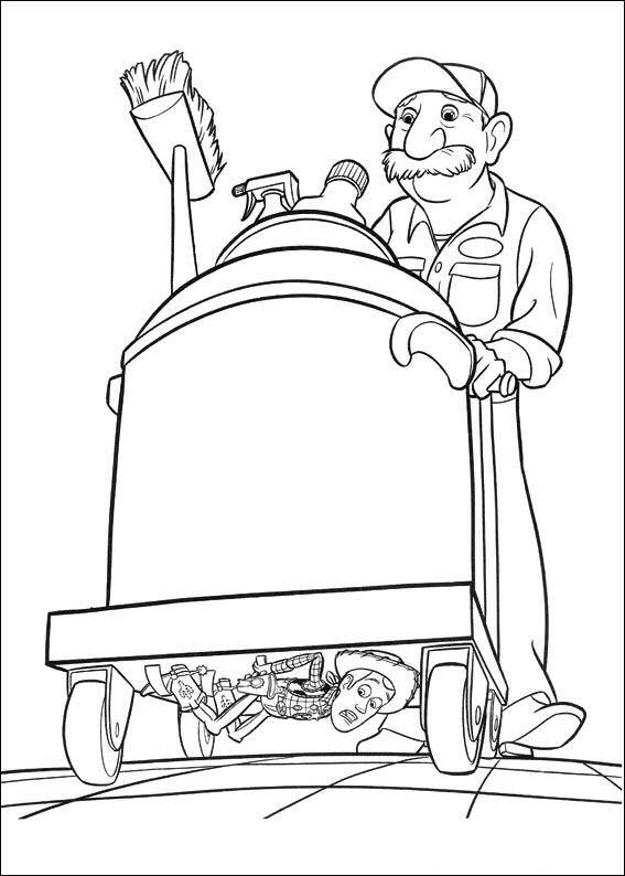 Fisă de colorat cu Toy story de colorat p115