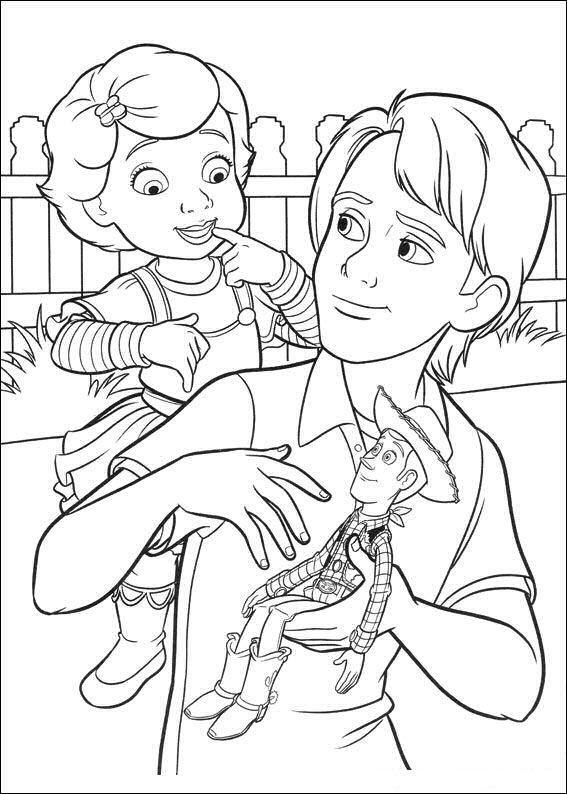 Fisă de colorat cu Toy story de colorat p42