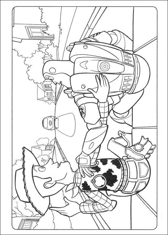 Fisă de colorat cu Toy story de colorat p43