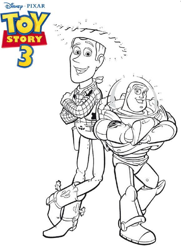 Fisă de colorat cu Toy story de colorat p53
