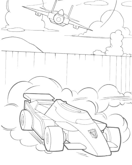 Fisă de colorat cu Transformers de colorat p14