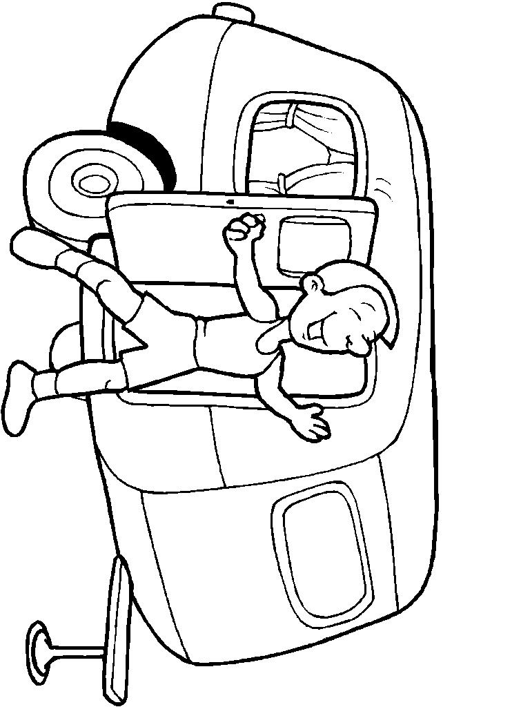 Fisă de colorat cu Vacanta de colorat p05