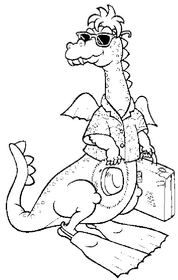 Fisă de colorat cu Vacanta de colorat p07