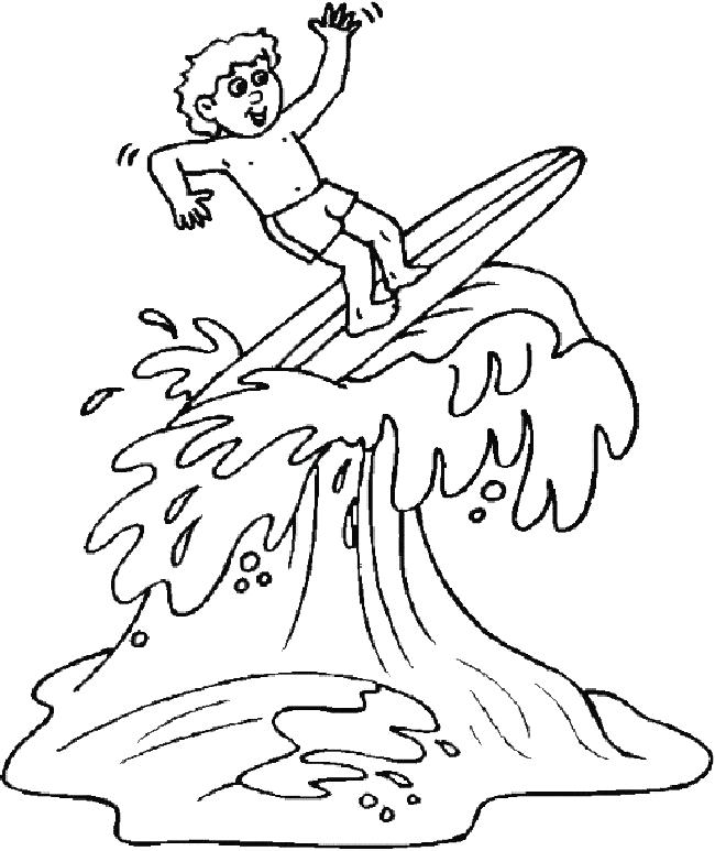 Fisă de colorat cu Vacanta de colorat p18