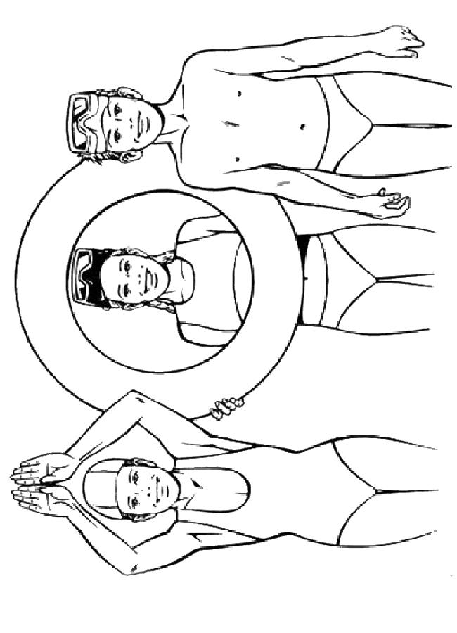 Fisă de colorat cu Vacanta de colorat p20