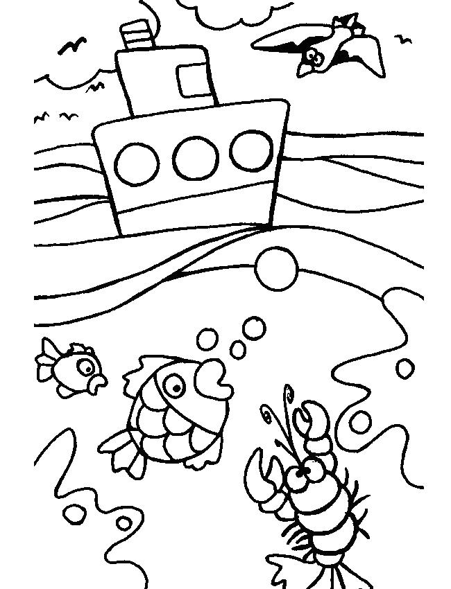 Fisă de colorat cu Vacanta de colorat p28