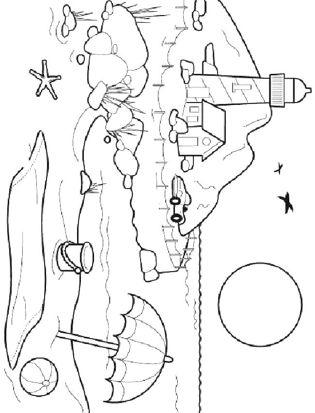 Fisă de colorat cu Vacanta de colorat p36