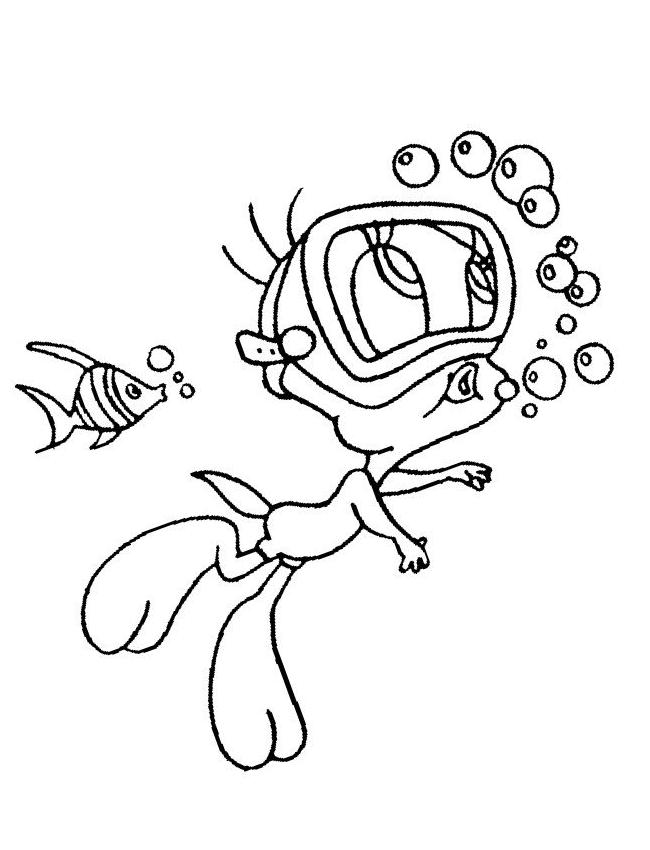 Fisă de colorat cu Vacanta de colorat p37