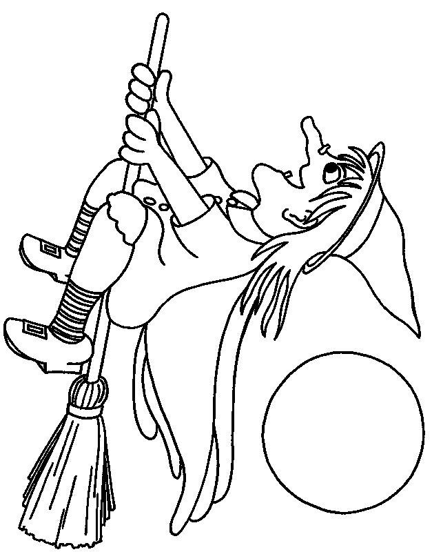 Fisă de colorat cu Vrajitoare de colorat p14