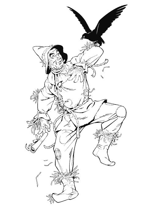 Fisă de colorat cu Vrajitorul din oz de colorat p11