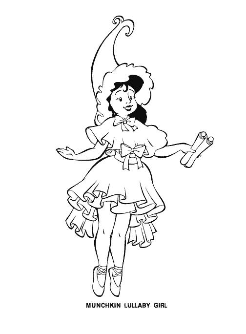 Fisă de colorat cu Vrajitorul din oz de colorat p12