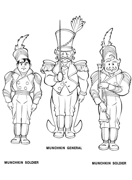 Fisă de colorat cu Vrajitorul din oz de colorat p16