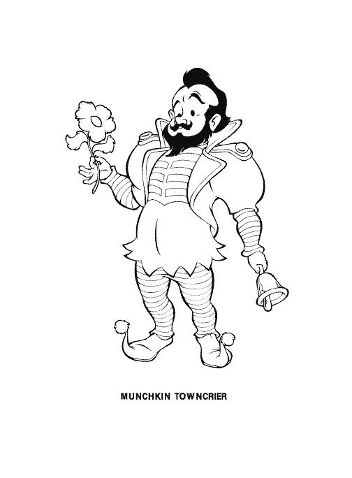 Fisă de colorat cu Vrajitorul din oz de colorat p24