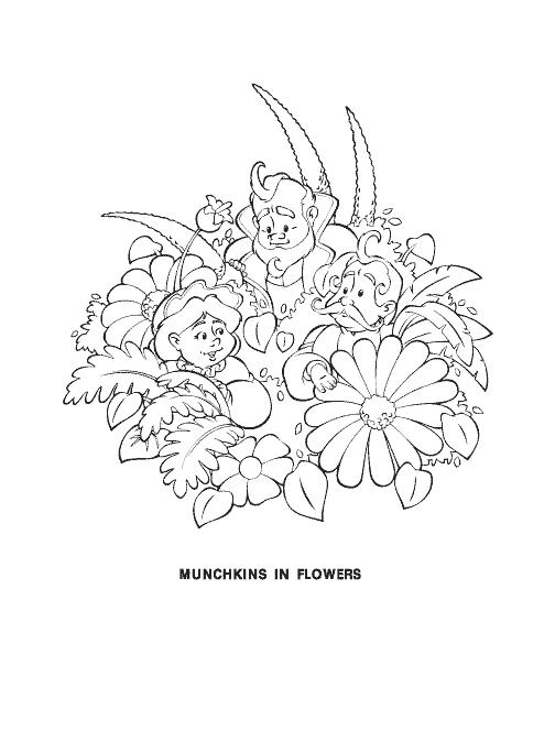 Fisă de colorat cu Vrajitorul din oz de colorat p25