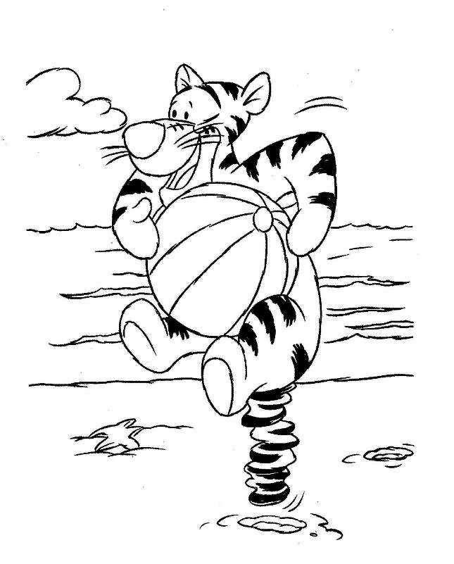 Fisă de colorat cu Winnie the pooh de colorat p09