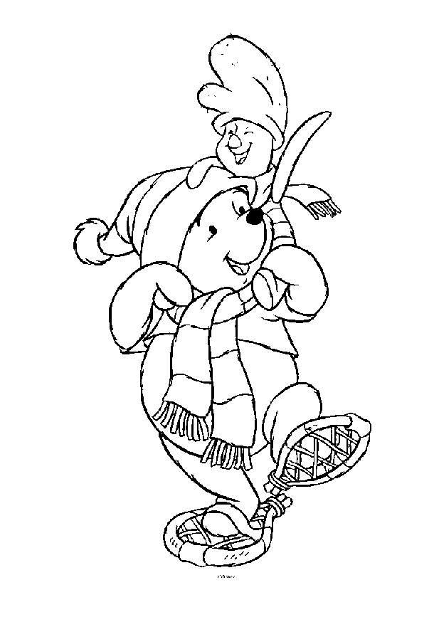 Fisă de colorat cu Winnie the pooh de colorat p102