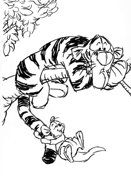 Fisă de colorat cu Winnie the pooh de colorat p117