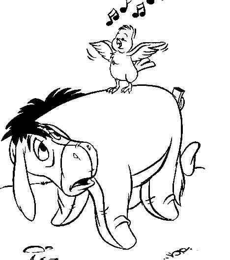 Fisă de colorat cu Winnie the pooh de colorat p130