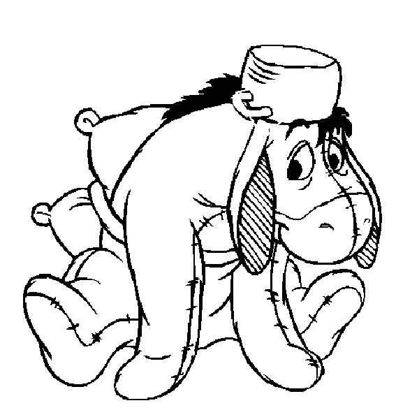 Fisă de colorat cu Winnie the pooh de colorat p132