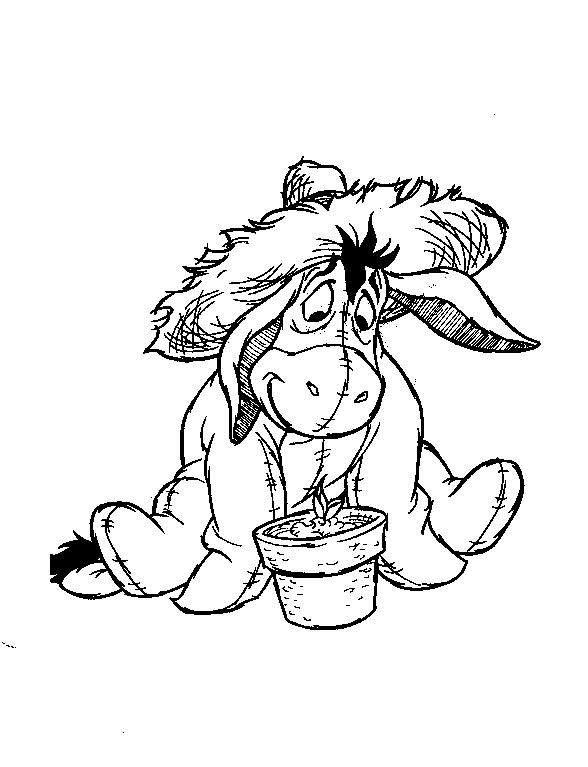 Fisă de colorat cu Winnie the pooh de colorat p133